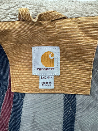 Carhartt Weathered Duck Wesley Coat Sherpa/Blanket Lined Jacket - Women's L