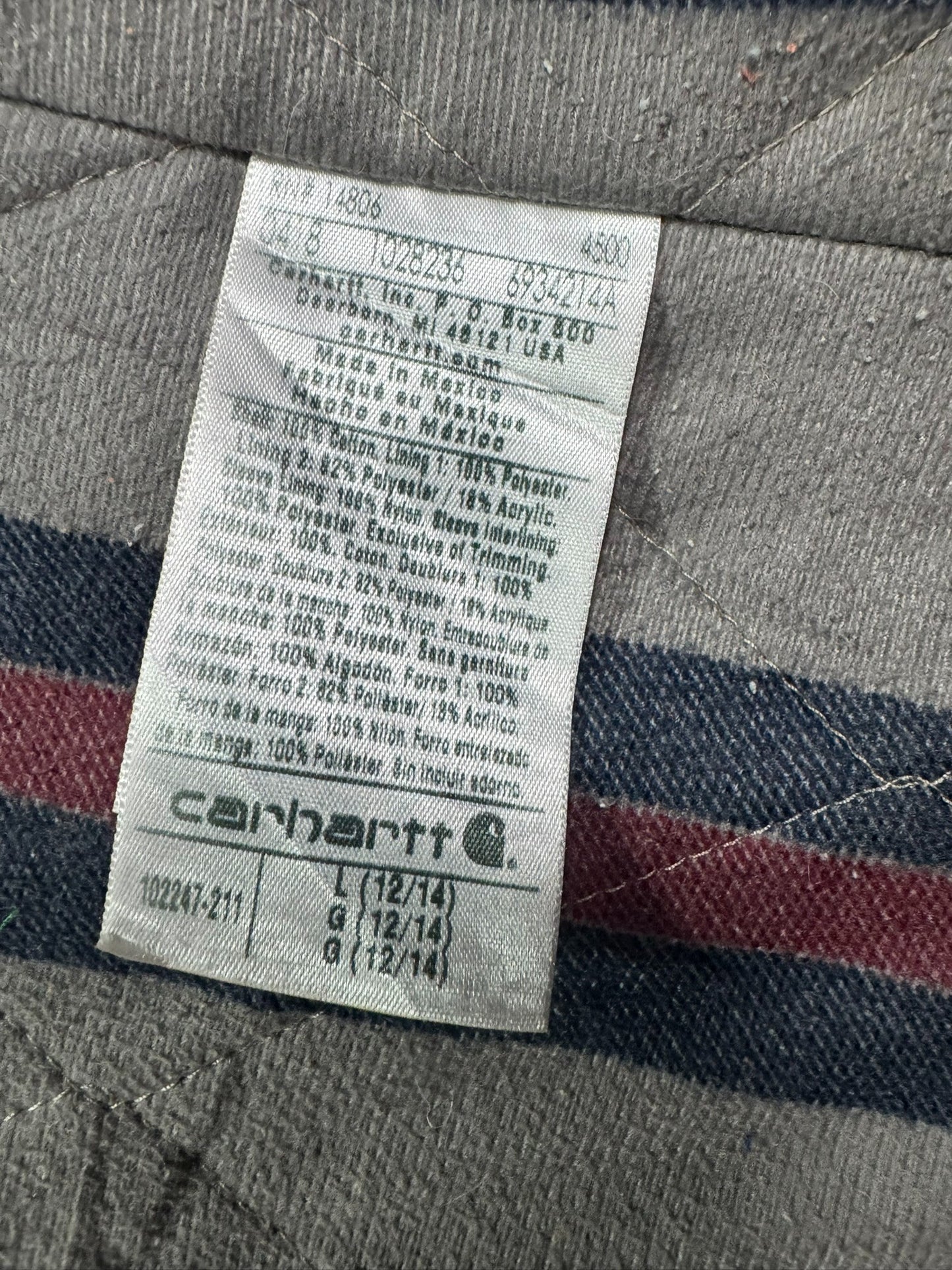 Carhartt Weathered Duck Wesley Coat Sherpa/Blanket Lined Jacket - Women's L