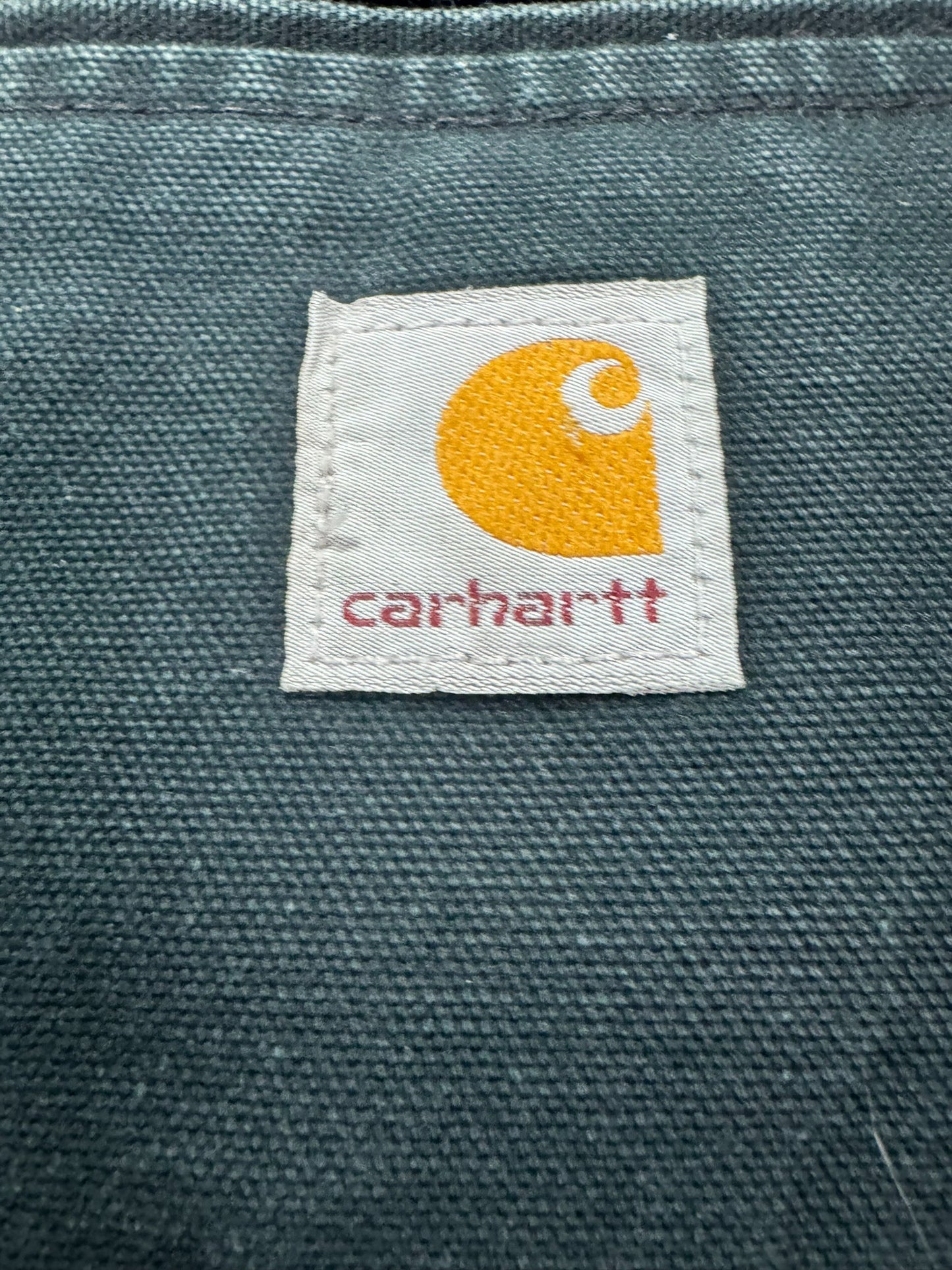 Vintage Carhartt J001 Blanket Lined Detroit Jacket Black Workwear - Large