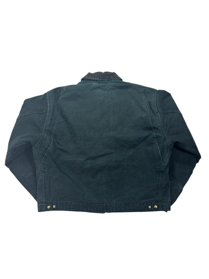 Vintage Carhartt J001 Blanket Lined Detroit Jacket Black Workwear - Large