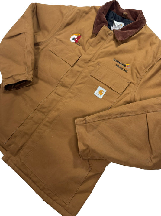 Carhartt C003 BRN Traditional Firm Duck Arctic Lined Coat Brown Workwear (L)