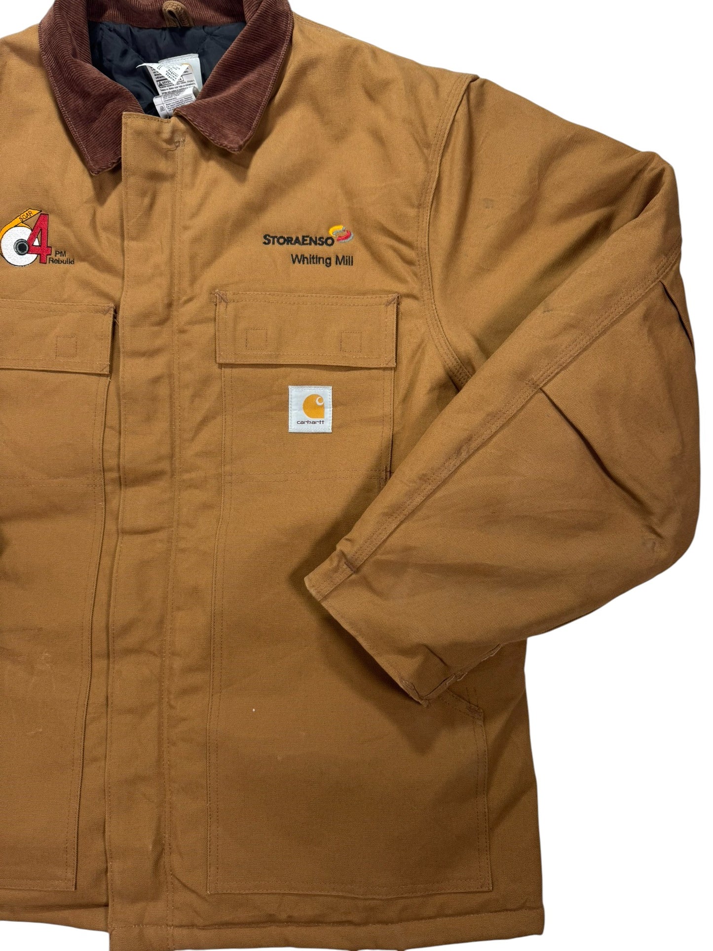 Carhartt C003 BRN Traditional Firm Duck Arctic Lined Coat Brown Workwear (L)