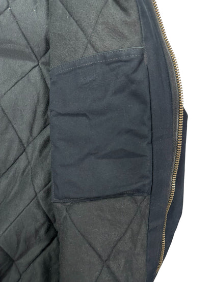 Vintage Carhartt J140 Quilted Hooded Active Jacket Black Made in USA - XL