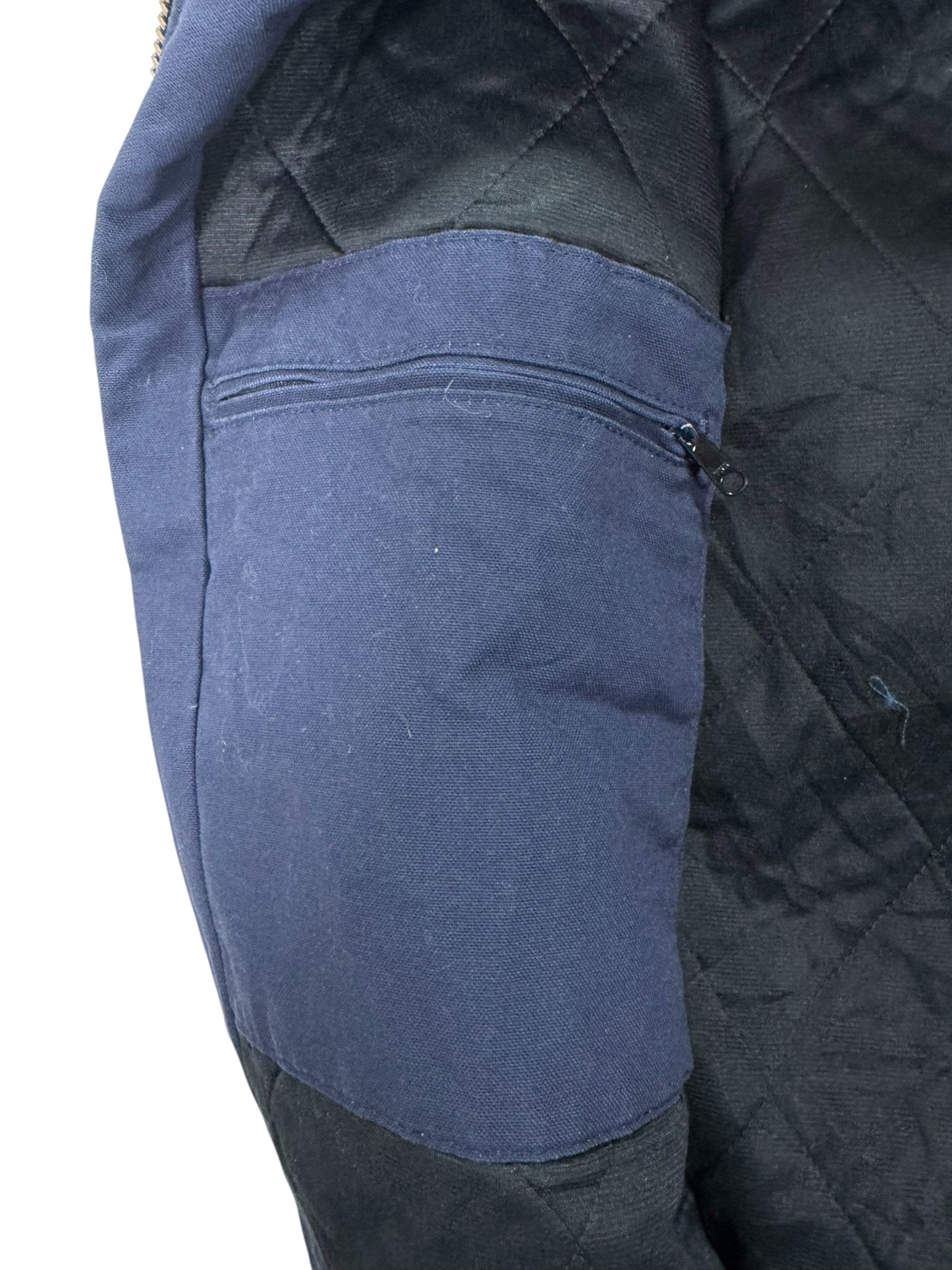 Carhartt J130 Active Jacket Navy Blue Quilted Lined Workwear - S