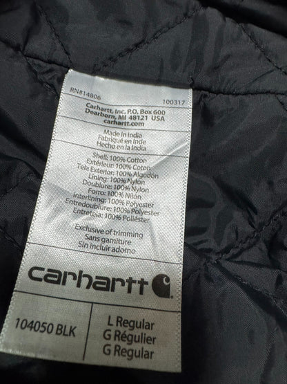 Carhartt J130 3M Thinsulate Insulated Black Quilted Active Jacket - L