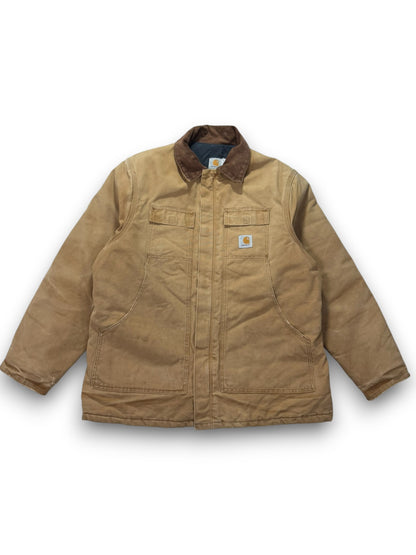 Vintage Carhartt CQ186 Artic Quilt-Lined Chore Barn Jacket - Made in USA - L