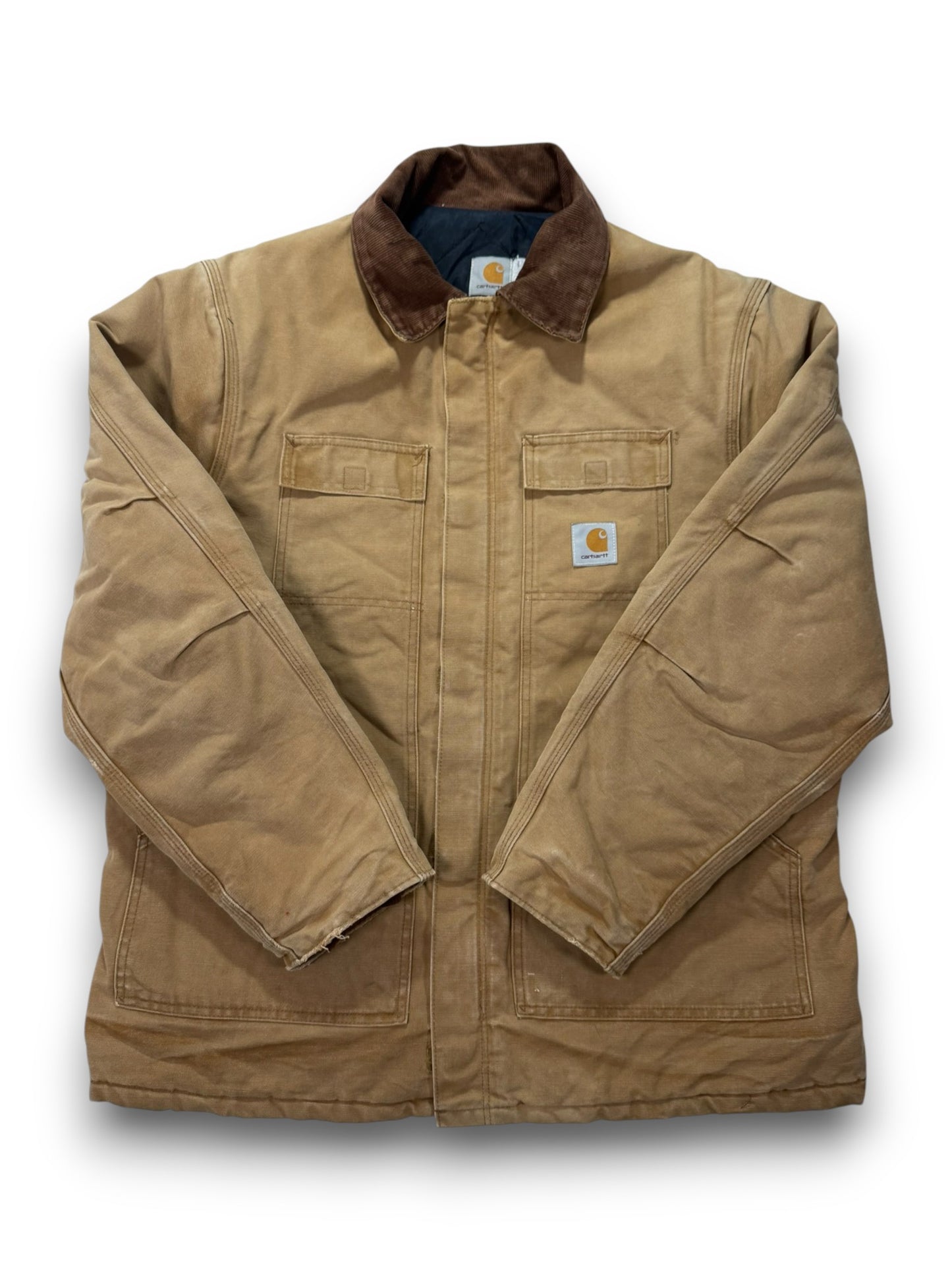 Vintage Carhartt CQ186 Artic Quilt-Lined Chore Barn Jacket - Made in USA - L