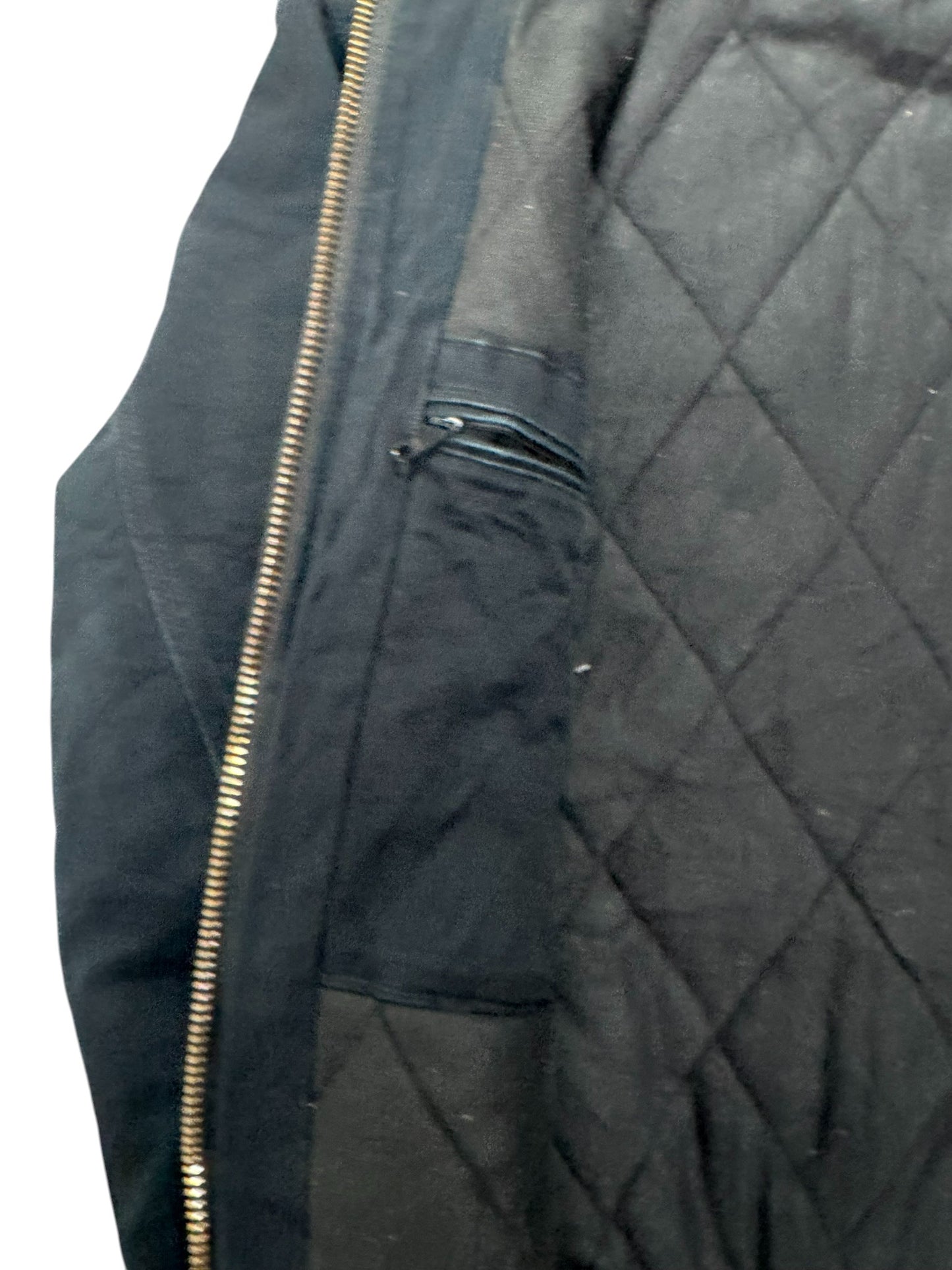 Vintage Carhartt J140 Quilted Hooded Active Jacket Black Made in USA - Small