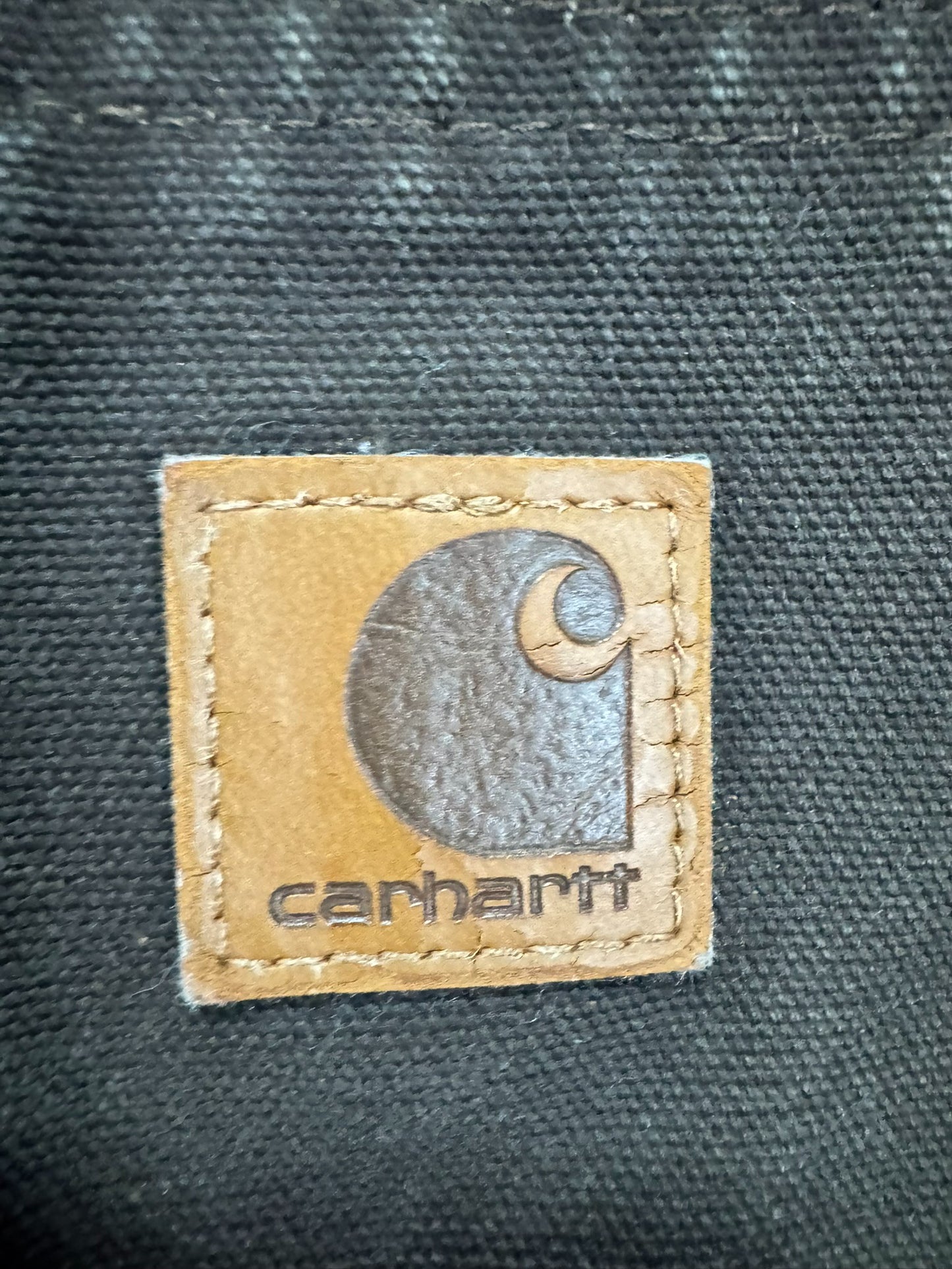 Vintage Carhartt J130 DKB Dark Brown Hooded Quilted Active Jacket - L
