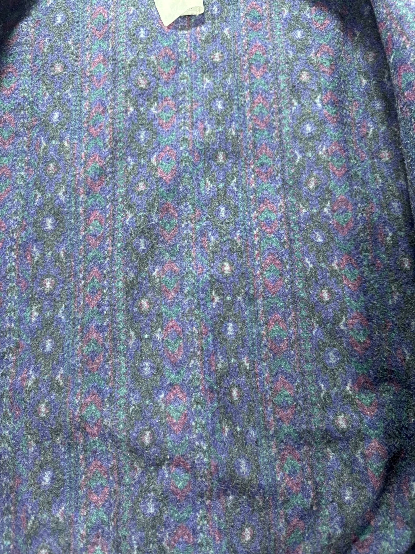 VTG Carhartt JB6865 Aztec Blanket Lined Denim SW Active Jacket Dbl Black - L/XL