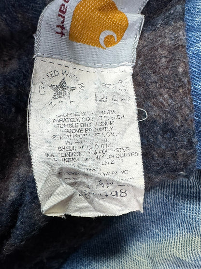 VTG Carhartt JB0998 Blanket Lined Farm Chore Field Jean Jacket Tucker Denim - XL