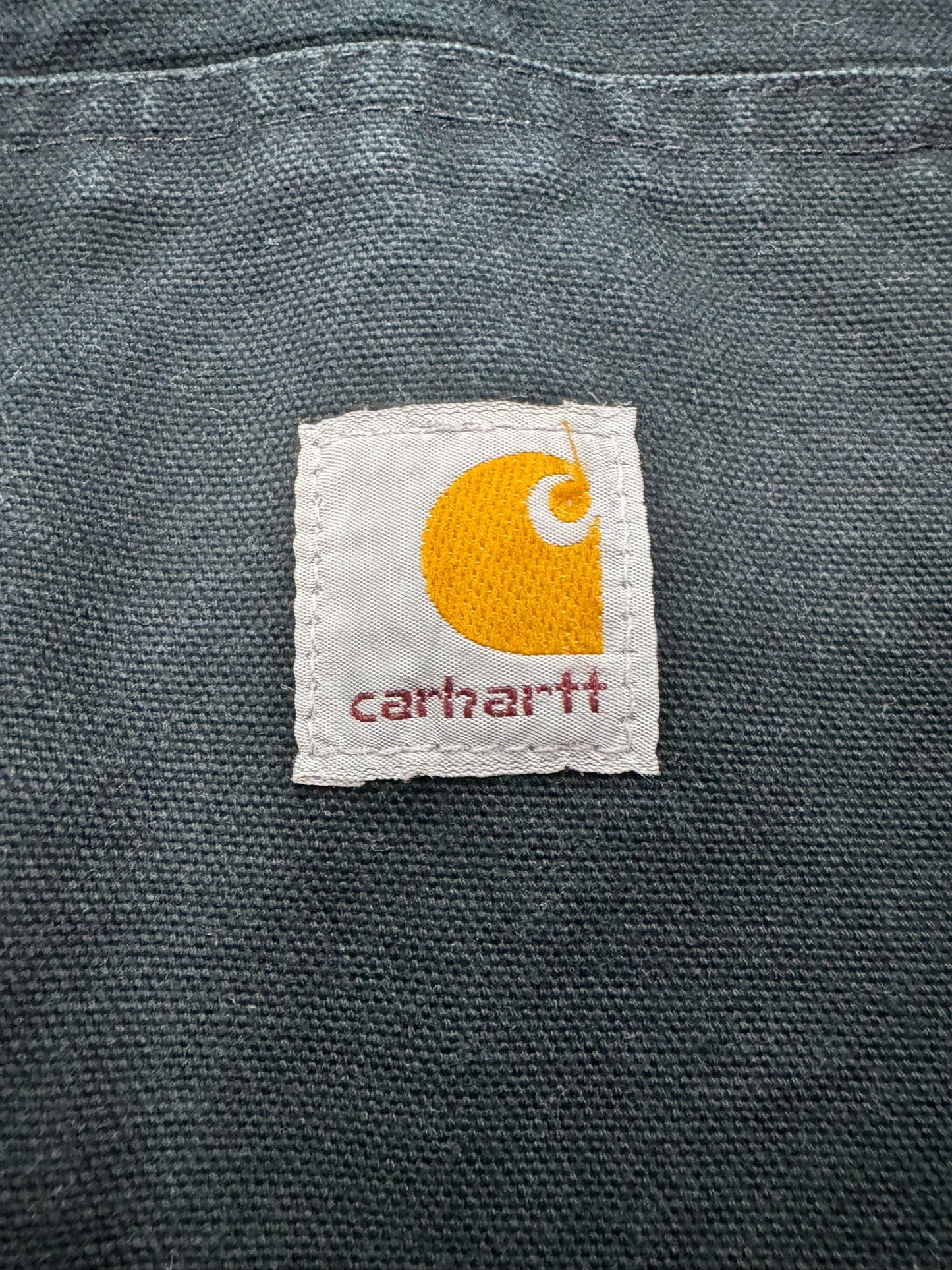 VTG Carhartt J131 BLK Canvas Active Jacket - Thermal Mesh Lining - L