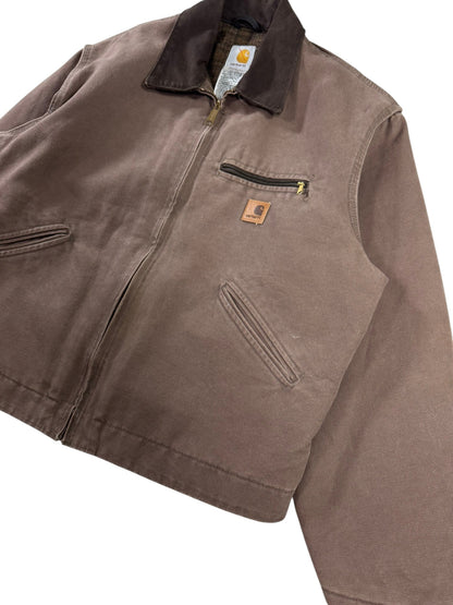 RARE Vintage Carhartt J97 FWD Detroit Jacket Blanket Lined Brown Men's Sz Large