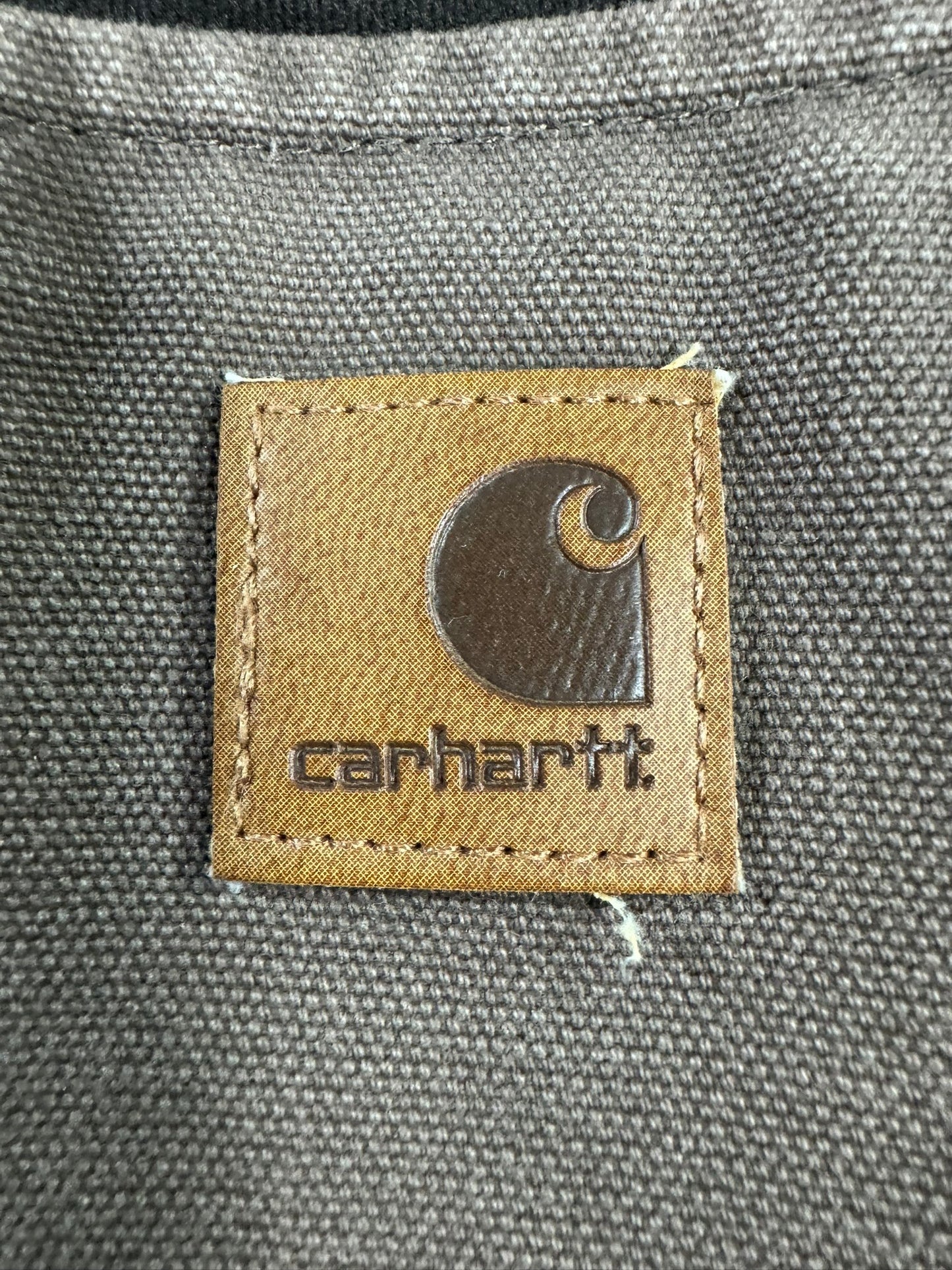 RARE Vintage Carhartt J97 FWD Detroit Jacket Blanket Lined Brown Men's Sz Large