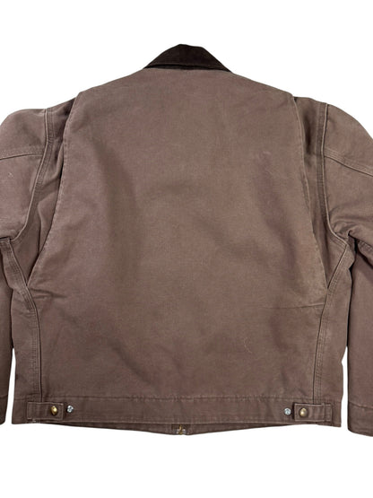 RARE Vintage Carhartt J97 FWD Detroit Jacket Blanket Lined Brown Men's Sz Large