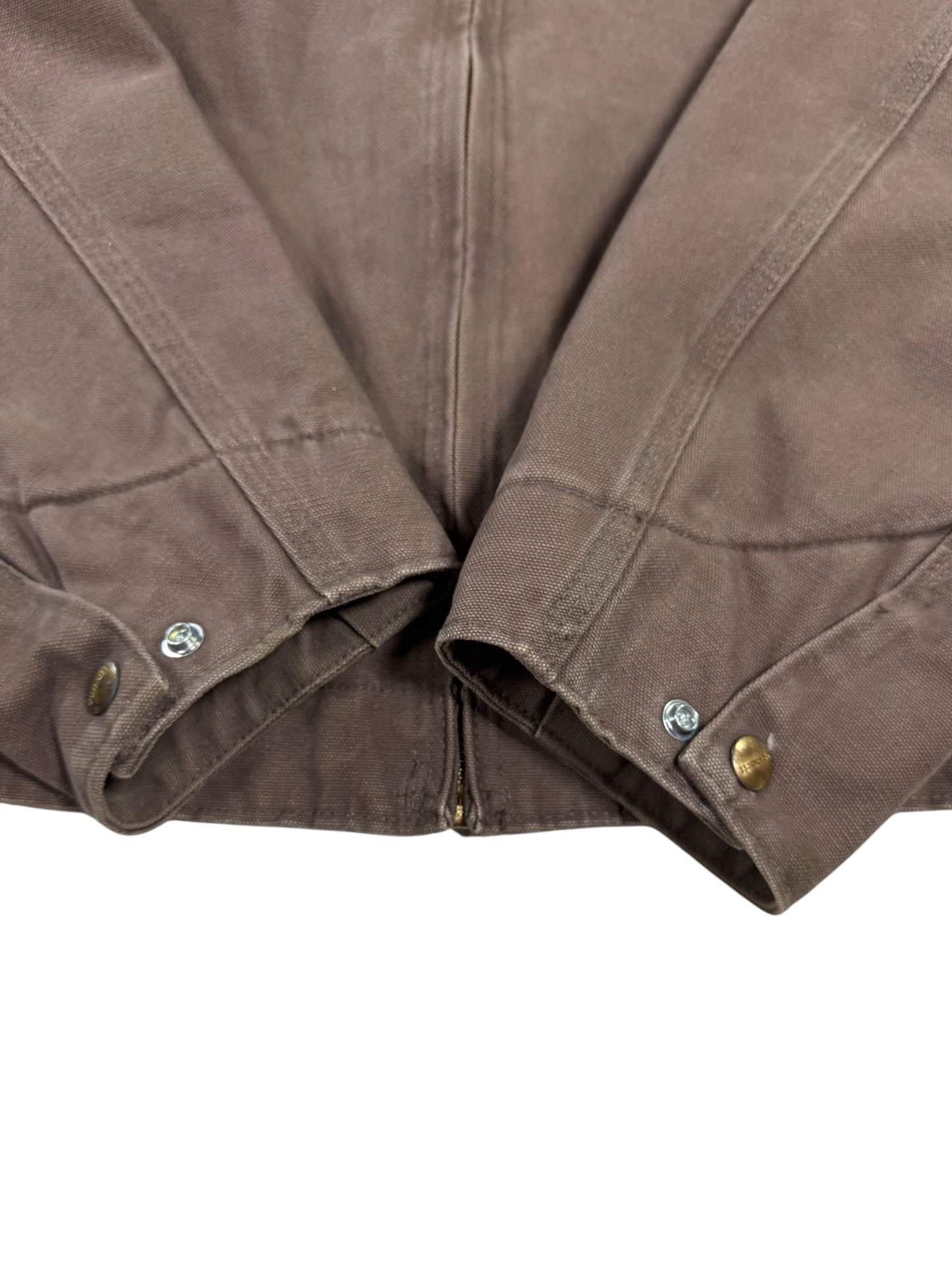 RARE Vintage Carhartt J97 FWD Detroit Jacket Blanket Lined Brown Men's Sz Large