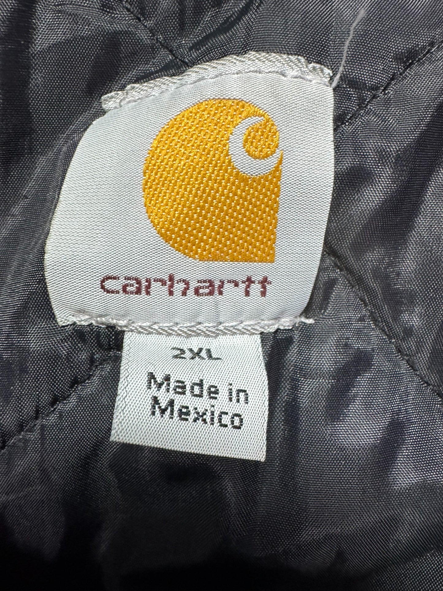 VTG Carhartt C003 DNY Dark Navy Artic Quilted Chore Jacket - XXL