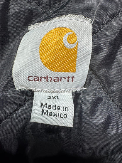 VTG Carhartt C003 DNY Dark Navy Artic Quilted Chore Jacket - XXL