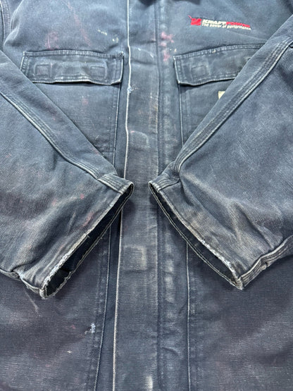 VTG Carhartt C003 DNY Dark Navy Artic Quilted Chore Jacket - XXL