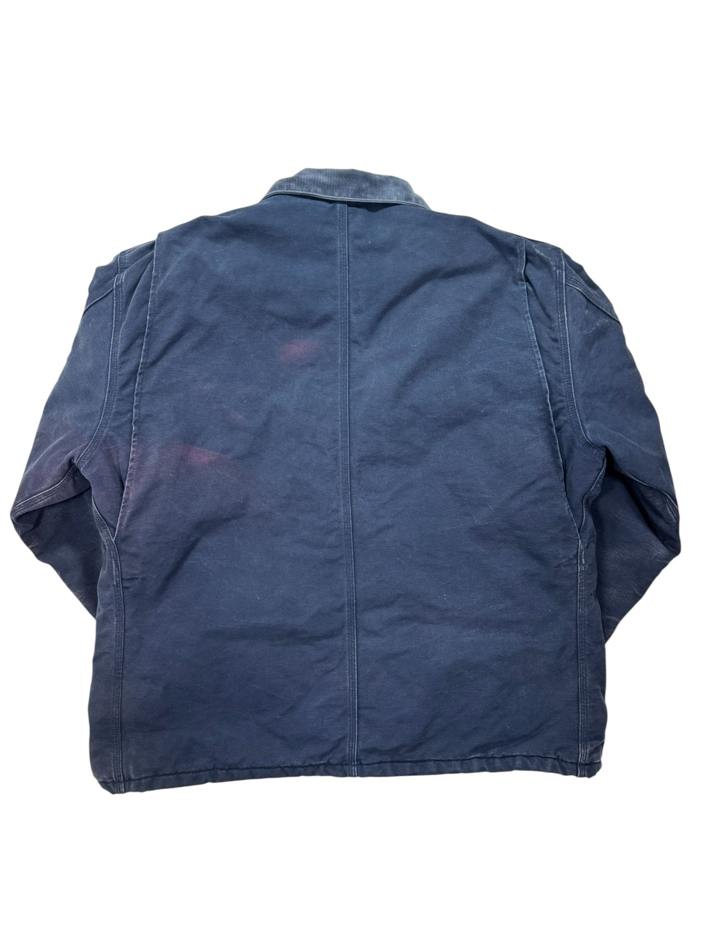 VTG Carhartt C003 DNY Dark Navy Artic Quilted Chore Jacket - XXL
