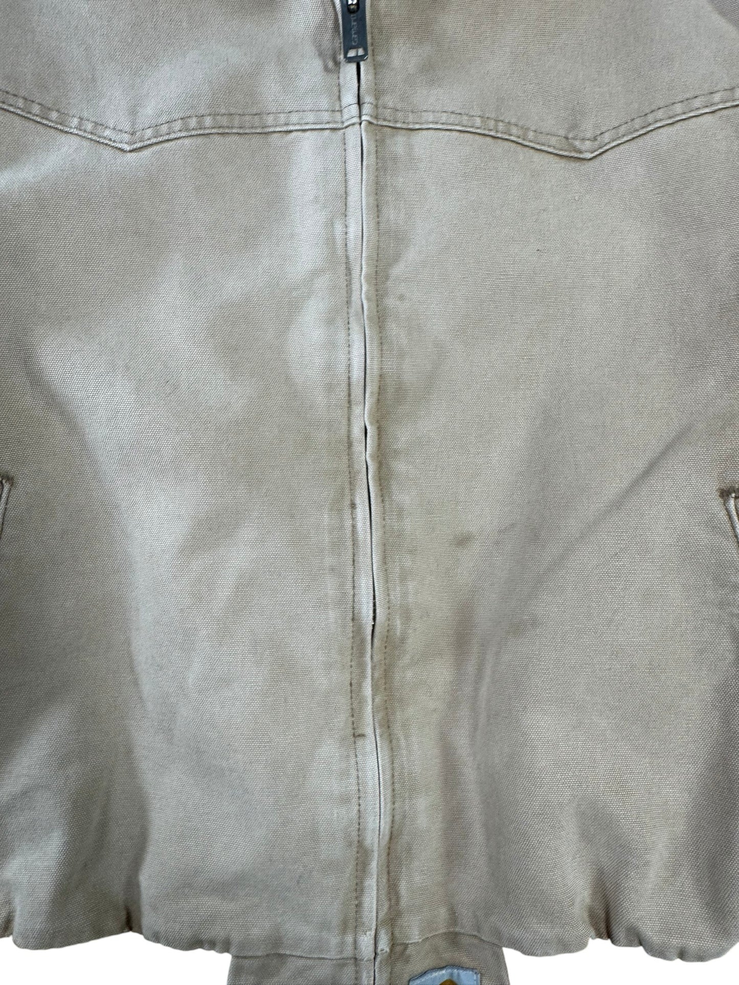 Vintage Carhartt J13 BRN Santa Fe Jacket Faded Brown Red Quilt Lining Men's XL