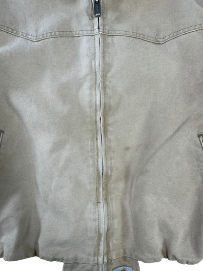 Vintage Carhartt J13 BRN Santa Fe Jacket Faded Brown Red Quilt Lining Men's XL