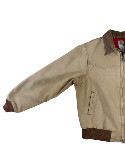 Vintage Carhartt J13 BRN Santa Fe Jacket Faded Brown Red Quilt Lining Men's XL