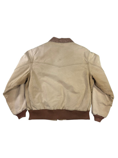 Vintage Carhartt J13 BRN Santa Fe Jacket Faded Brown Red Quilt Lining Men's XL