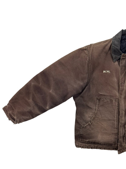 VTG Carhartt J22 DKB Detroit Quilted Artic Faded/Distressed Jacket - Made in USA - XL