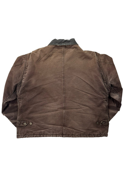 VTG Carhartt J22 DKB Detroit Quilted Artic Faded/Distressed Jacket - Made in USA - XL