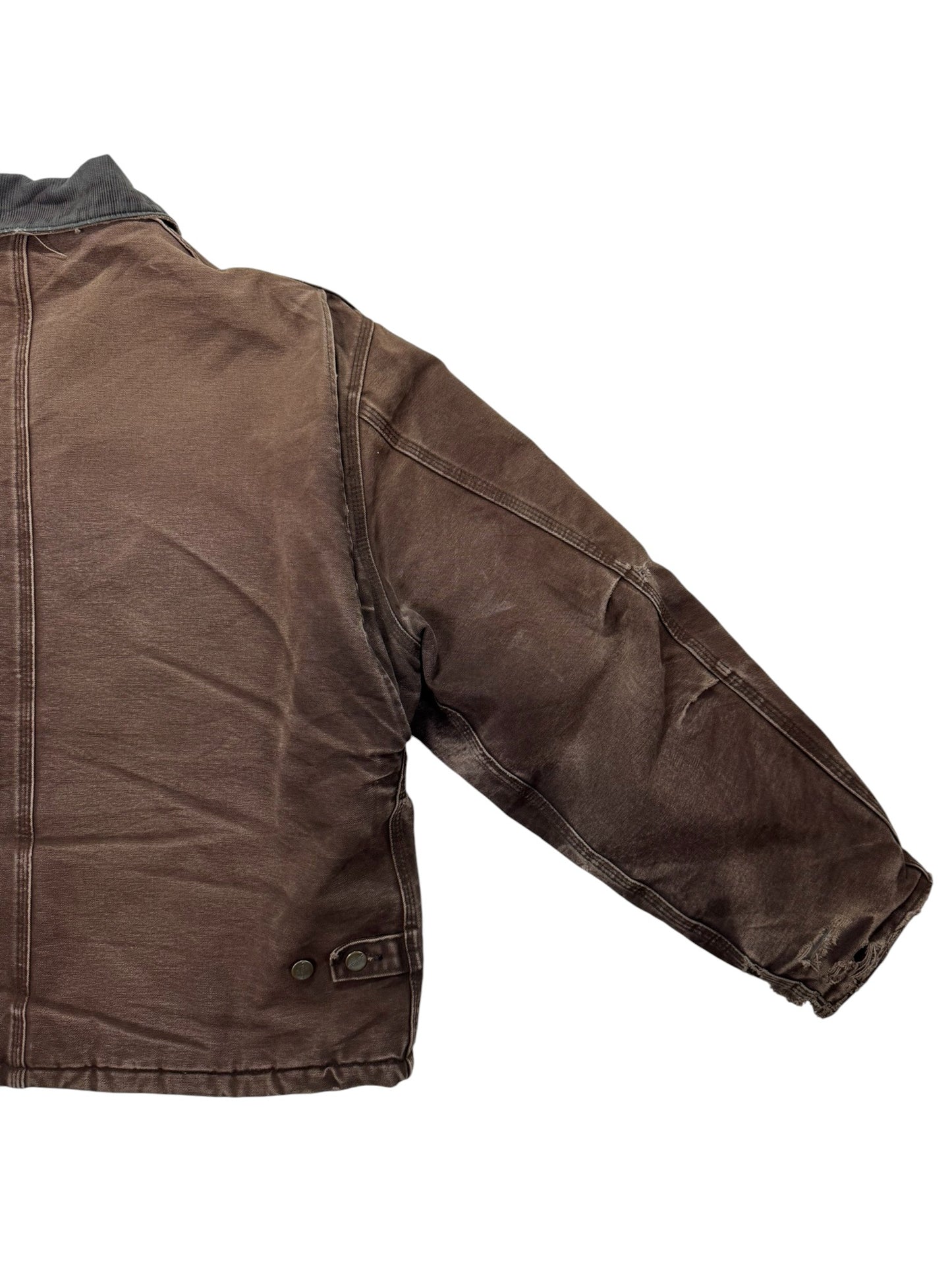 VTG Carhartt J22 DKB Detroit Quilted Artic Faded/Distressed Jacket - Made in USA - XL