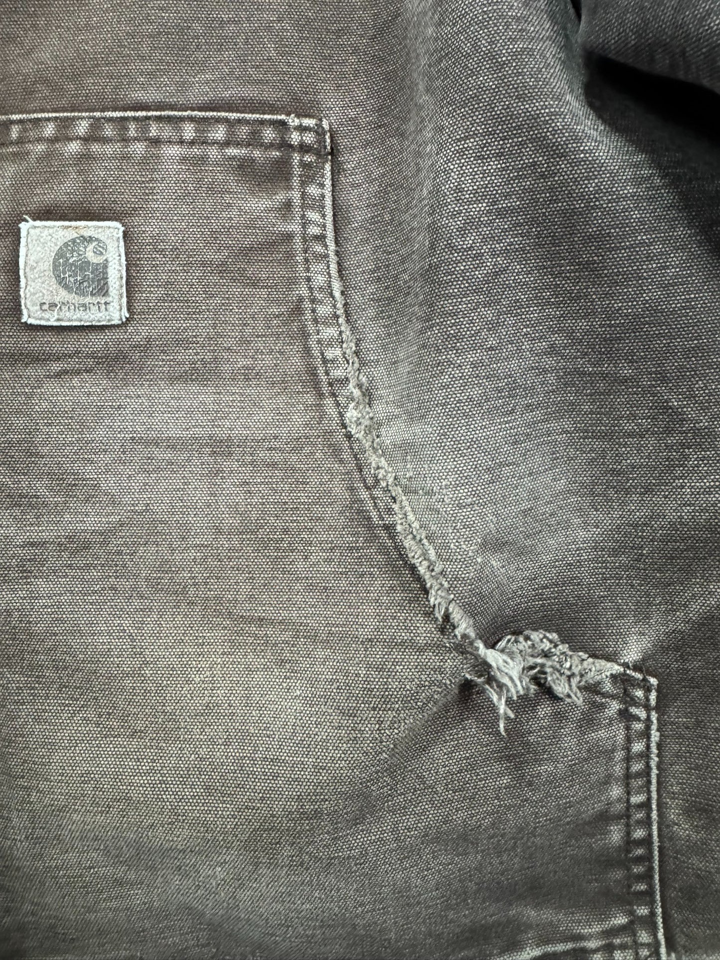 VTG Carhartt J22 DKB Detroit Quilted Artic Faded/Distressed Jacket - Made in USA - XL