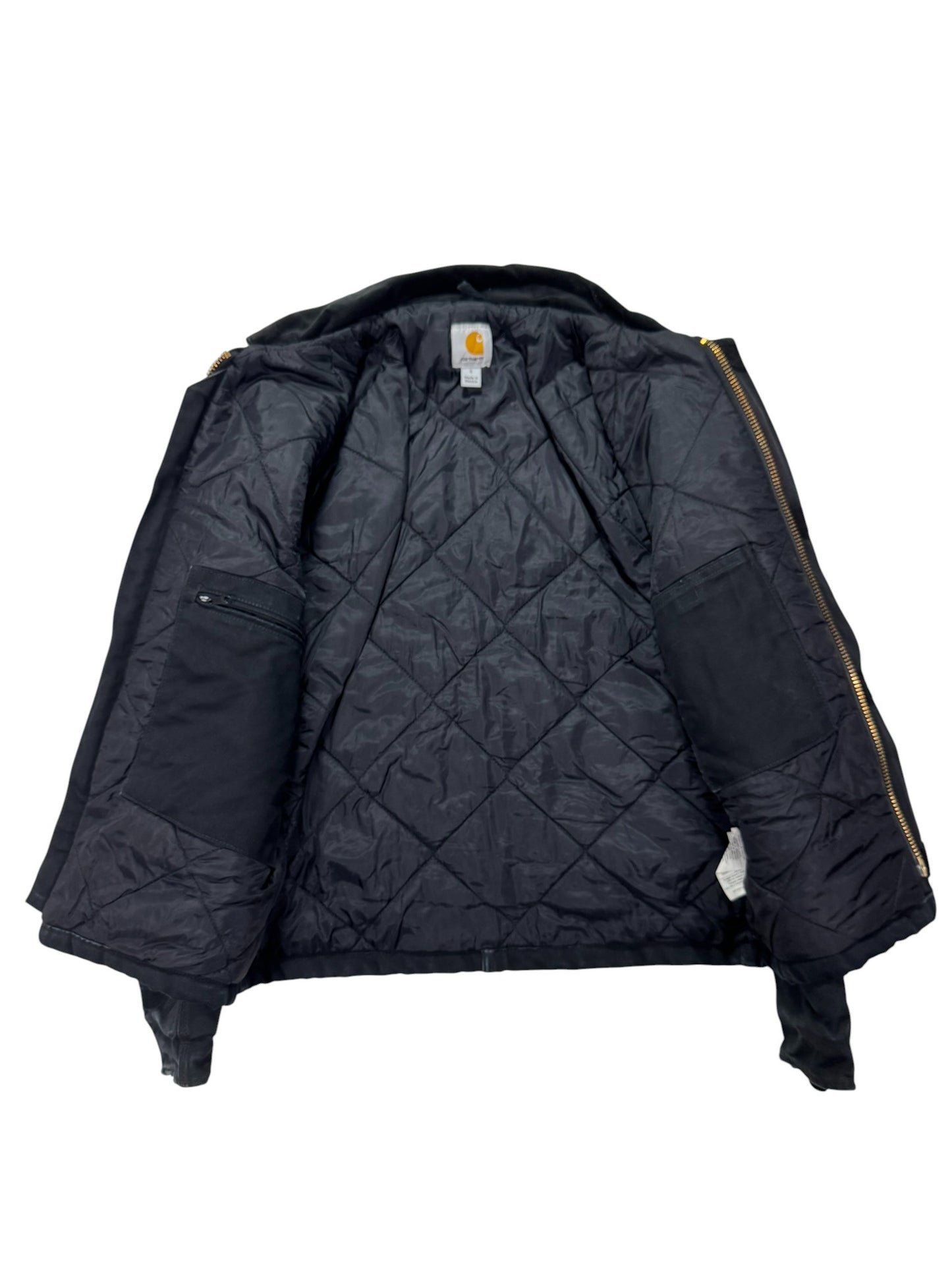 Carhartt J002 BLK Quilted Artic Detroit Jacket - S