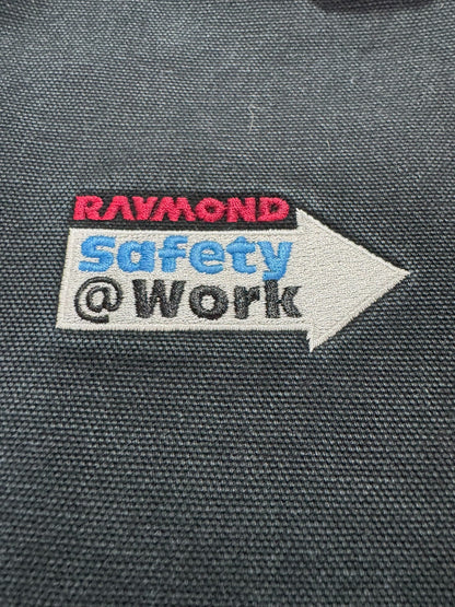 Vintage Carhartt J01 Black Detroit Blanket Lined Work Jacket - Made in USA - L