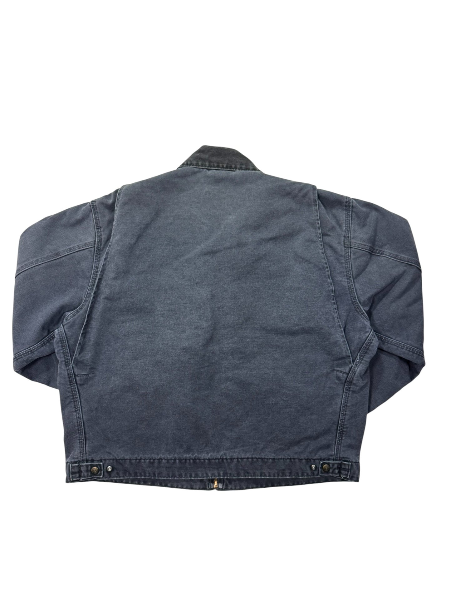 VTG Carhartt Detroit J97 PTL Blanket Lined Petrol Gray Jacket Made in USA Sz. XL