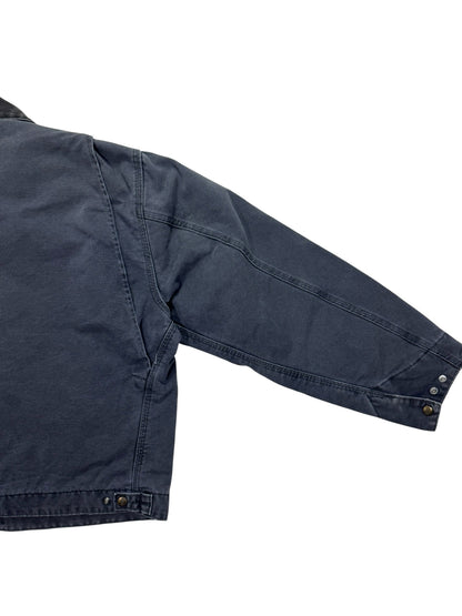 VTG Carhartt Detroit J97 PTL Blanket Lined Petrol Gray Jacket Made in USA Sz. XL