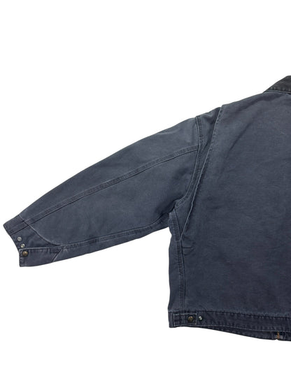 VTG Carhartt Detroit J97 PTL Blanket Lined Petrol Gray Jacket Made in USA Sz. XL