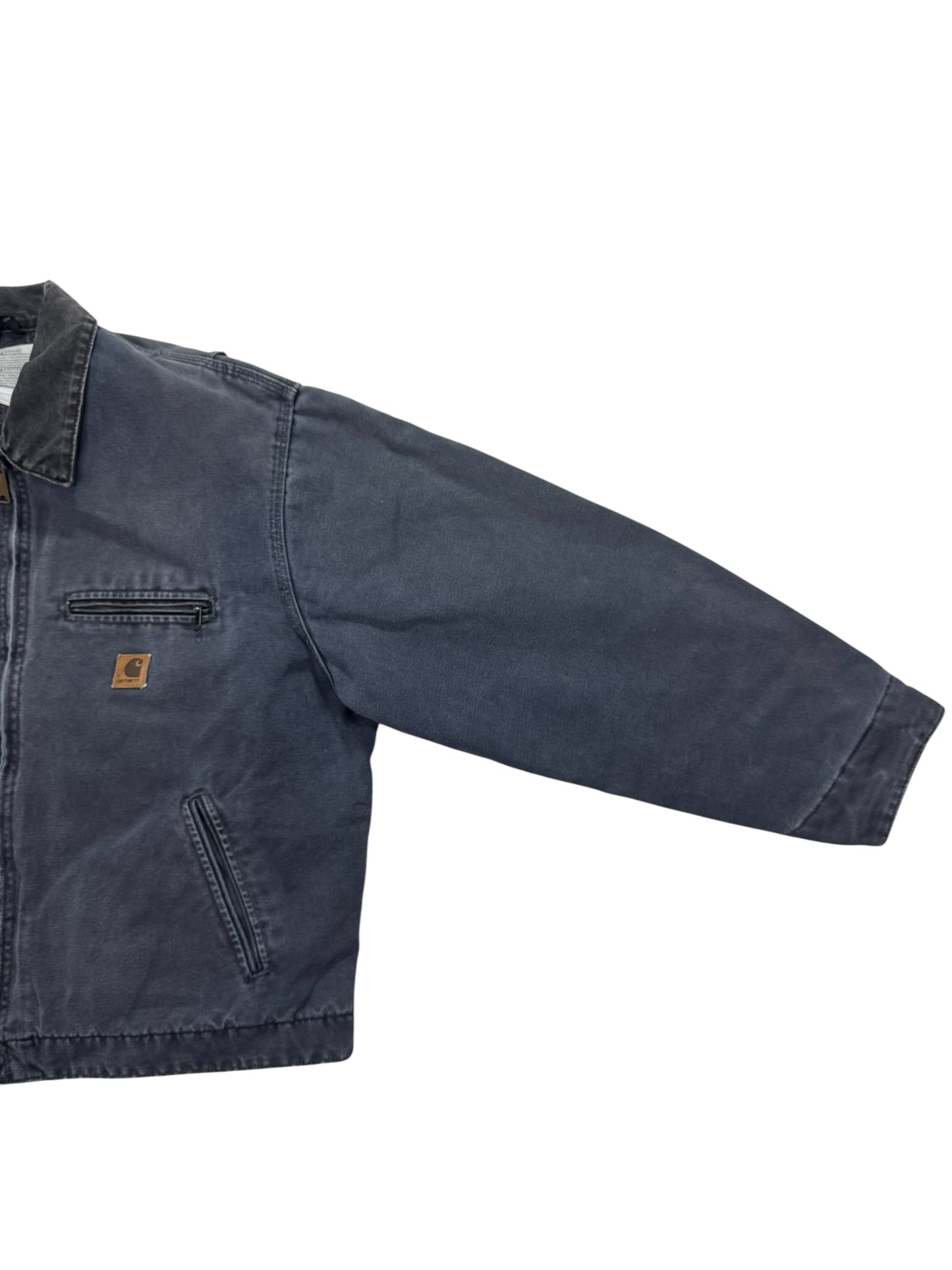 VTG Carhartt Detroit J97 PTL Blanket Lined Petrol Gray Jacket Made in USA Sz. XL