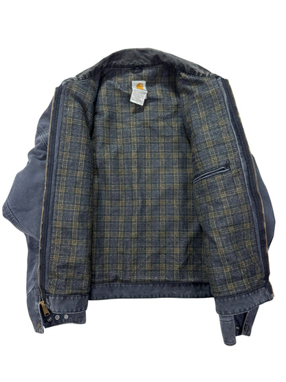VTG Carhartt Detroit J97 PTL Blanket Lined Petrol Gray Jacket Made in USA Sz. XL