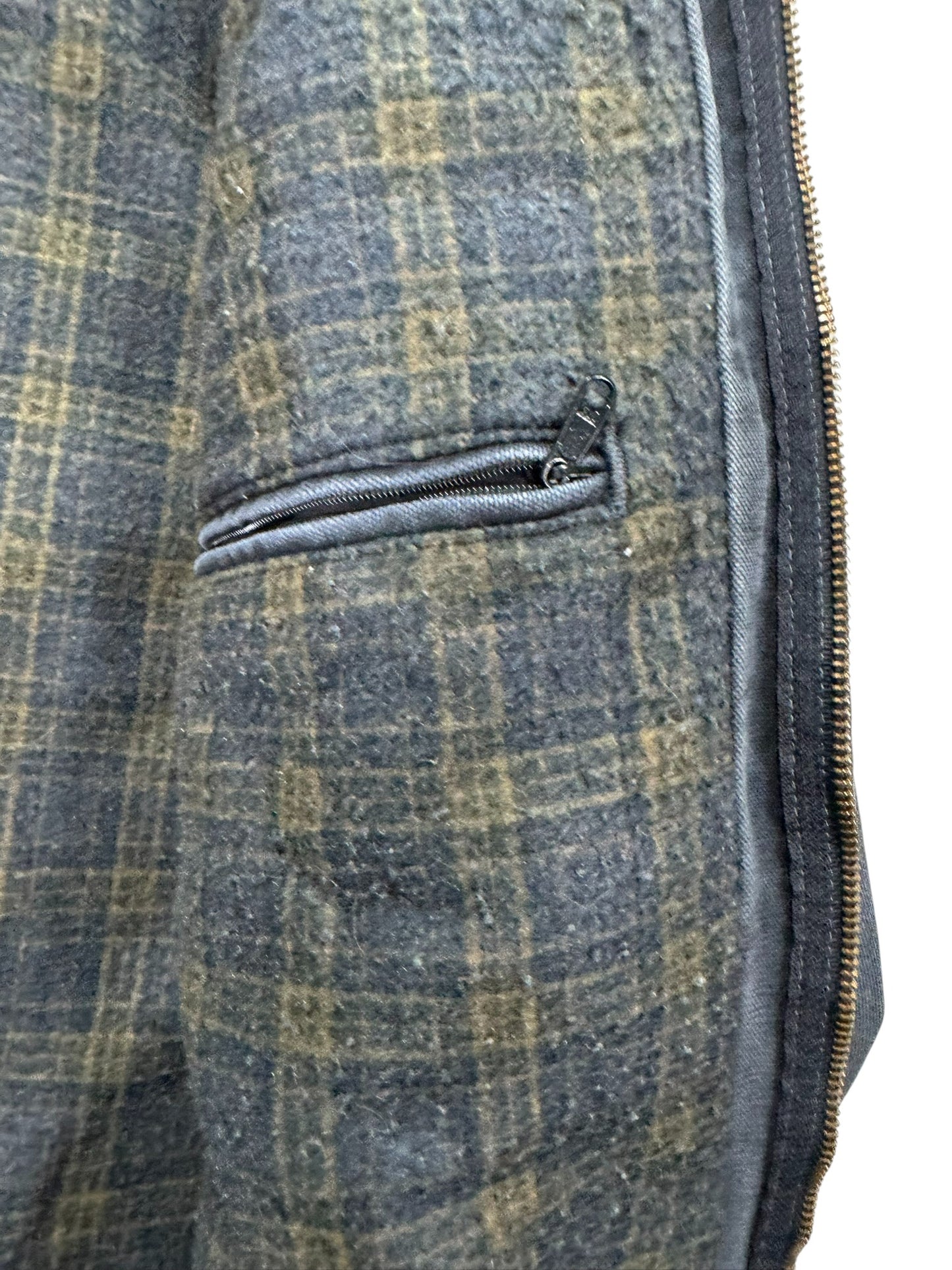 VTG Carhartt Detroit J97 PTL Blanket Lined Petrol Gray Jacket Made in USA Sz. XL