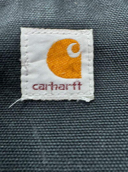 Vintage Distressed Carhartt J001 BLK Blanket Lined Detroit Jacket Made in Mexico - L