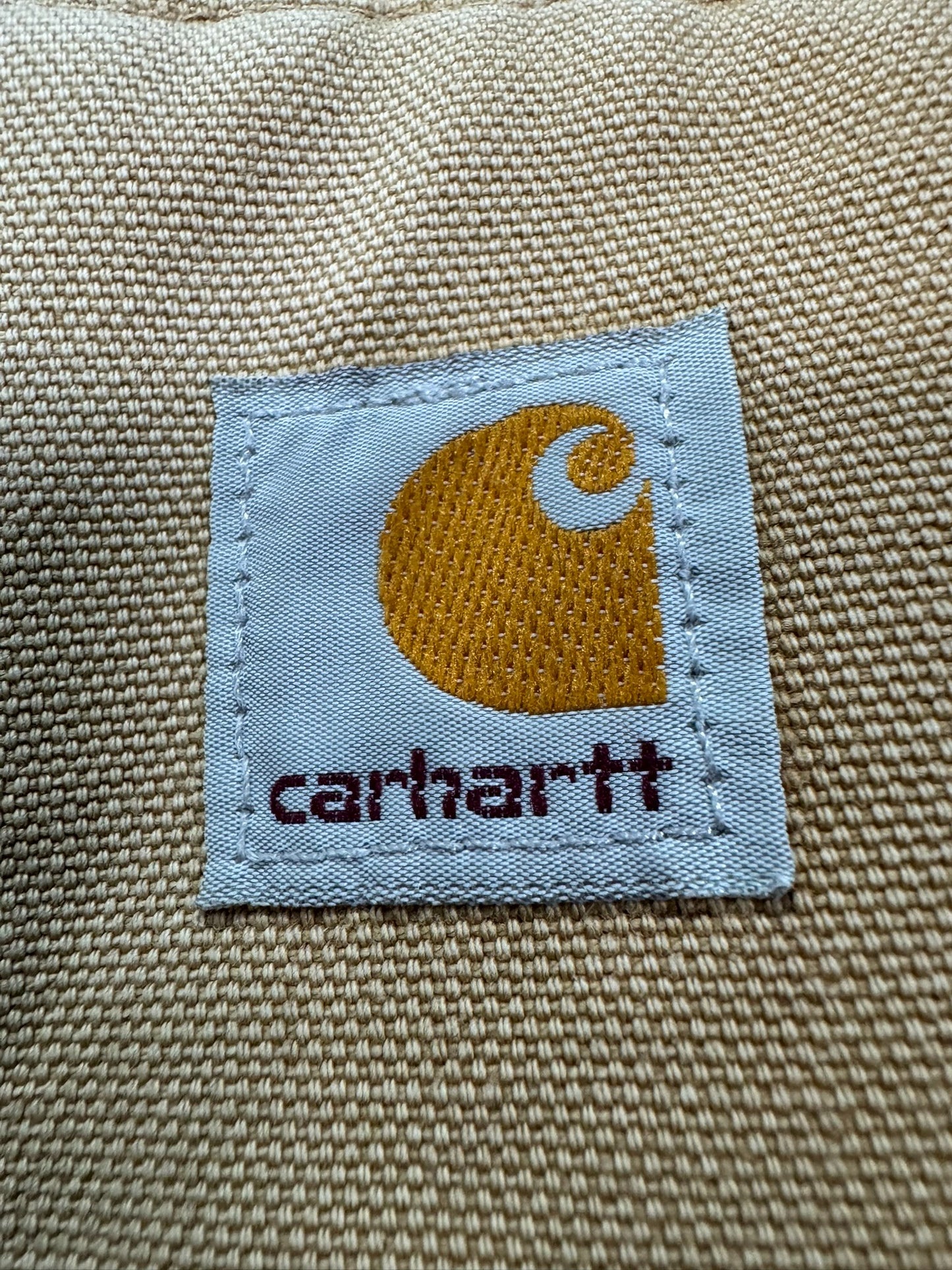 Vintage Carhartt V01 BRN Canvas Work Vest / Gilet Faded Brown - Men's Medium