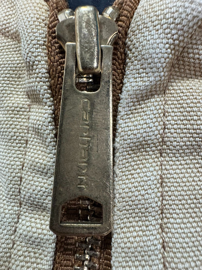 Vintage Carhartt V01 BRN Canvas Work Vest / Gilet Faded Brown - Men's Medium