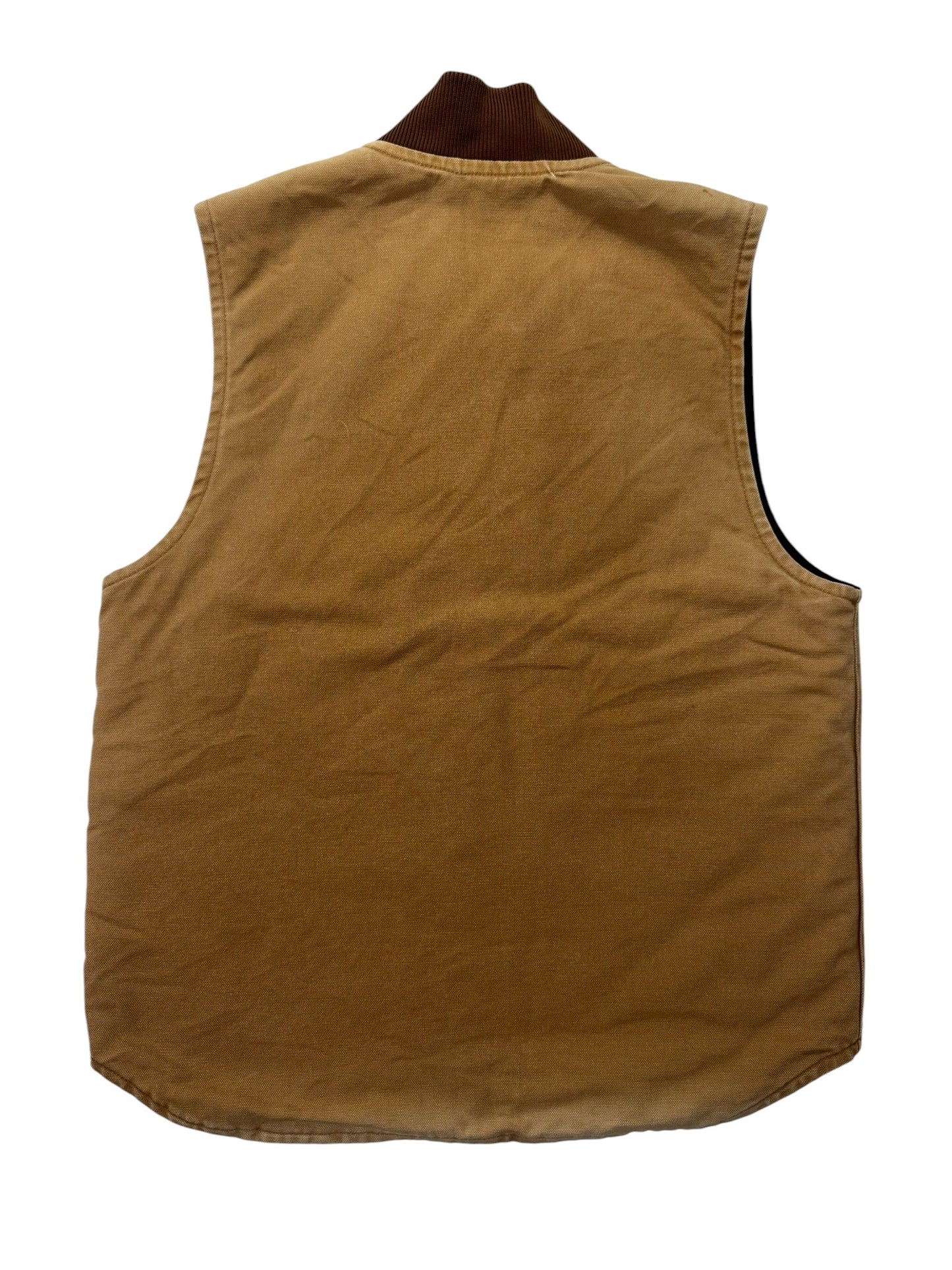 Vintage Carhartt V01 BRN Canvas Work Vest / Gilet Faded Brown - Men's Medium