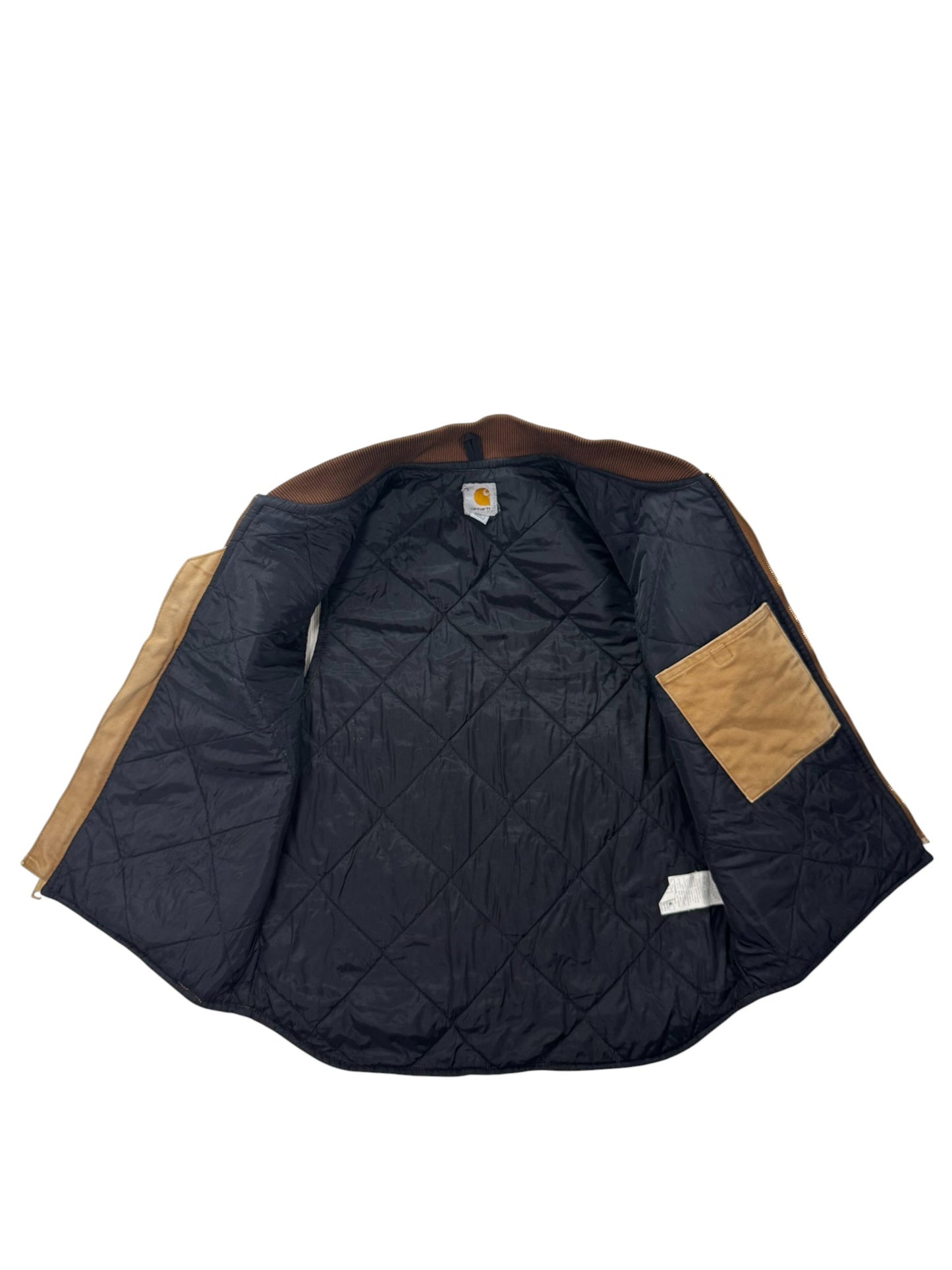 Vintage Carhartt V01 BRN Canvas Work Vest / Gilet Faded Brown - Men's Medium