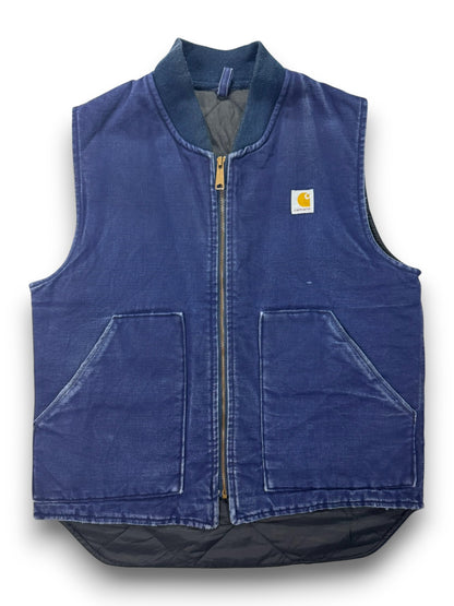 Vintage Carhartt VQ182 Quilted Vest Navy RARE - Men's Medium