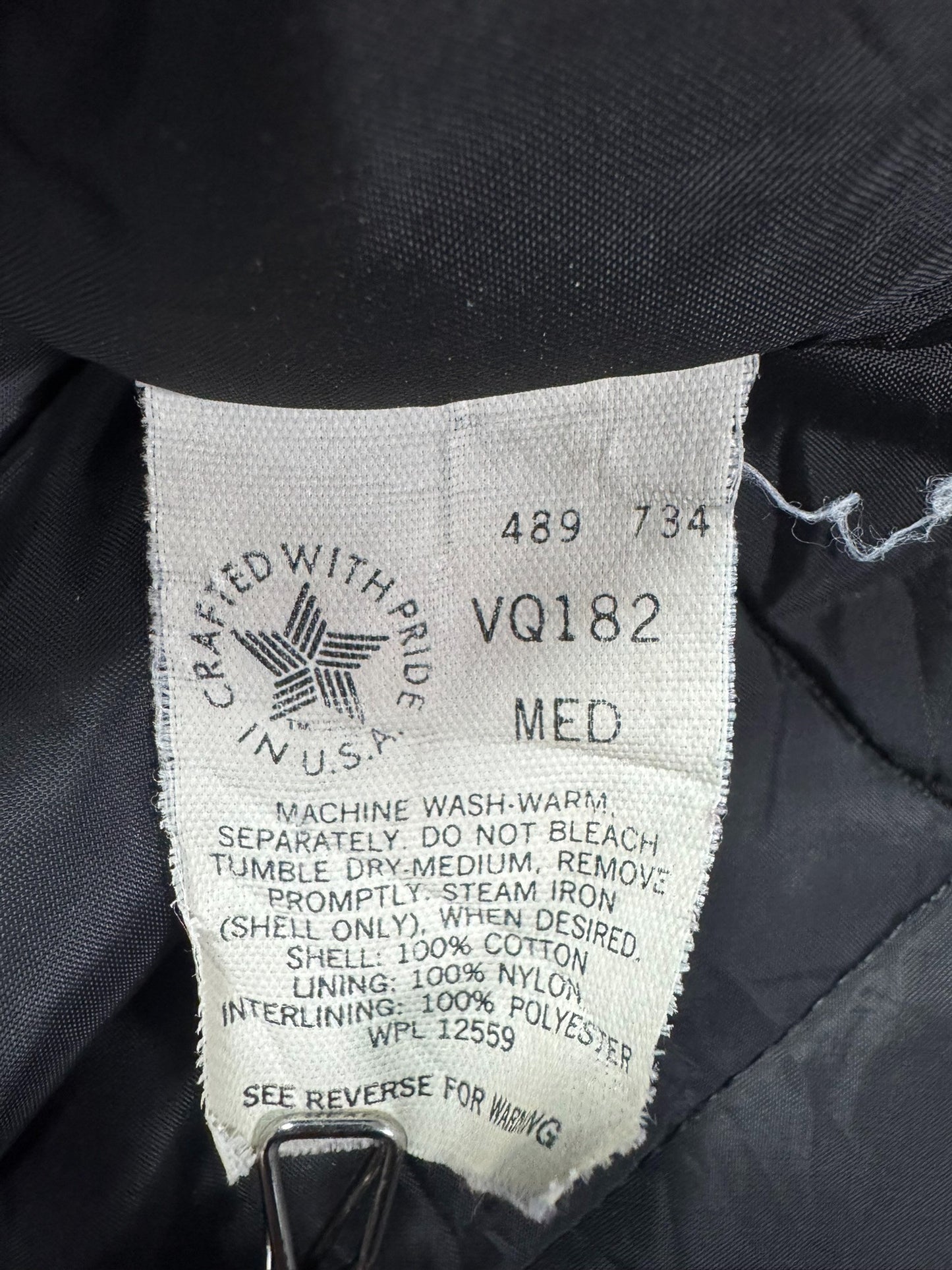 Vintage Carhartt VQ182 Quilted Vest Navy RARE - Men's Medium