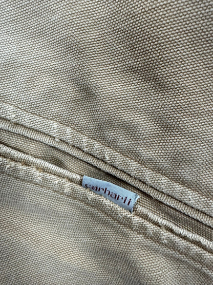 Vintage Carhartt J01 BRN Blanket Lined Detroit Distressed USA Made Men's Size XL