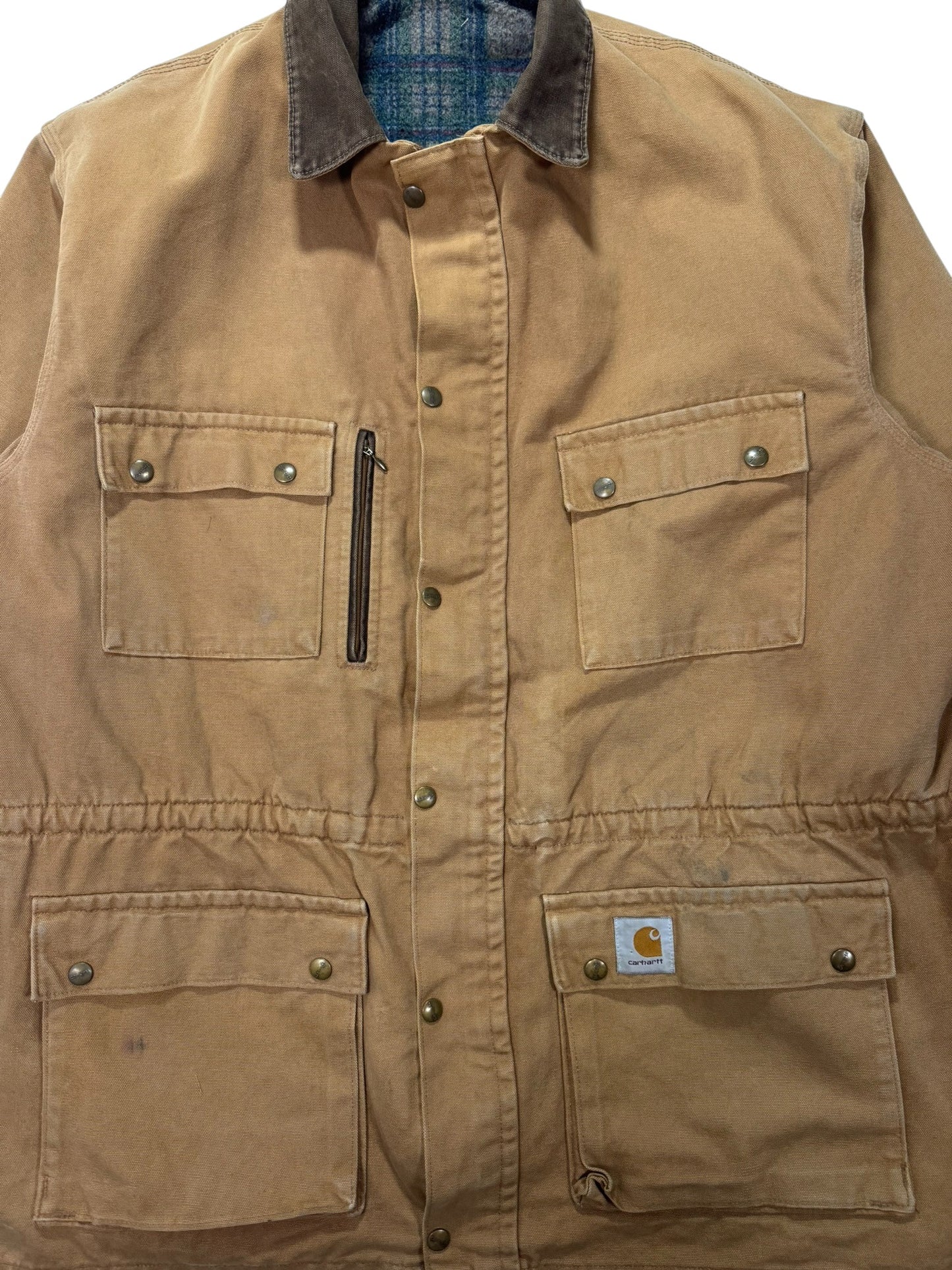 Vintage Carhartt PB1106 Chore Barn Blanket Lined Coat - XL
