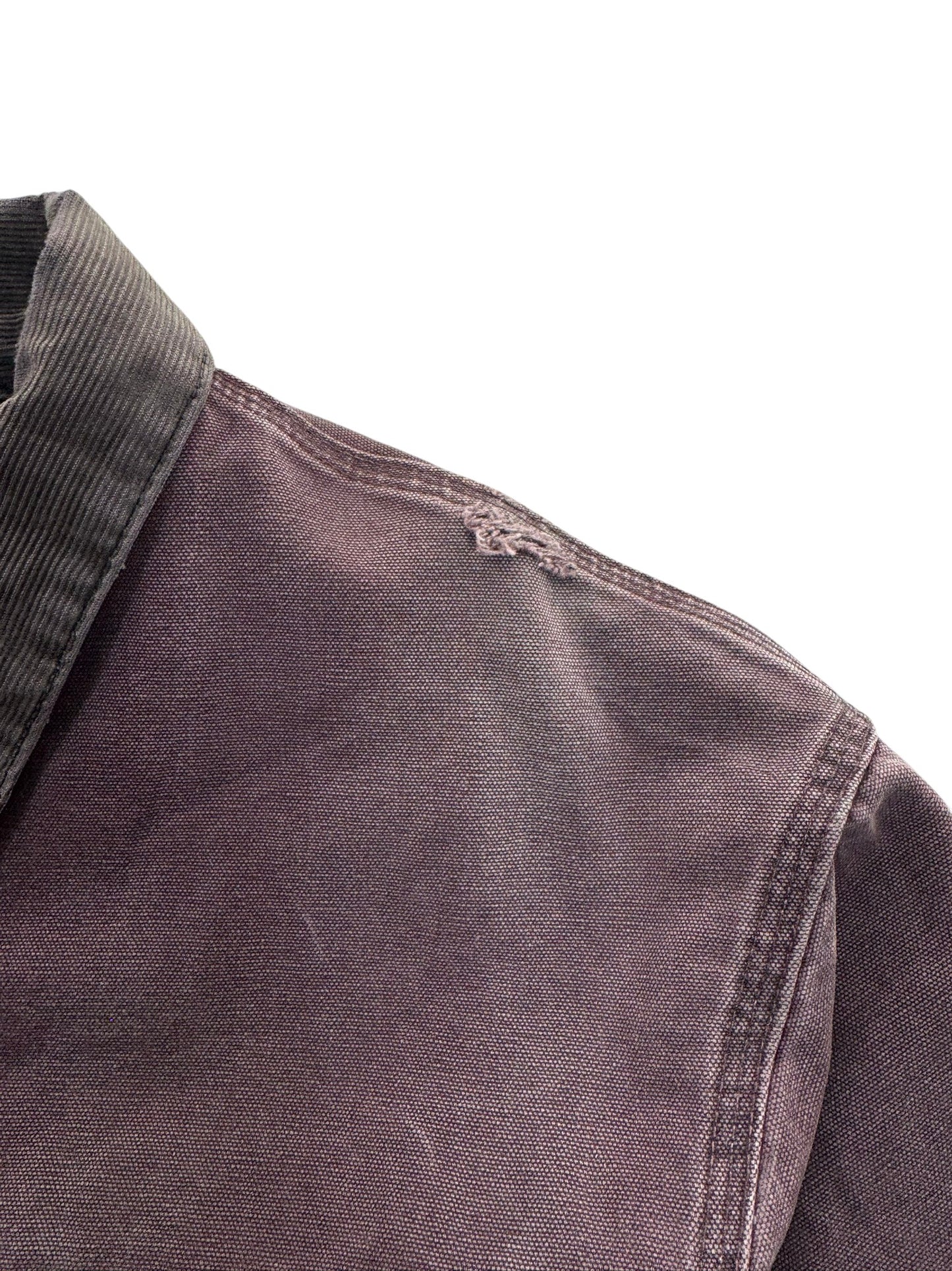 Vintage Carhartt Santa Fe Jacket J14 BRG Burgundy Canvas Bomber USA Men's 2XL